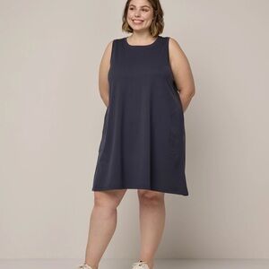 Classic Navy Sleeveless Mini Dress